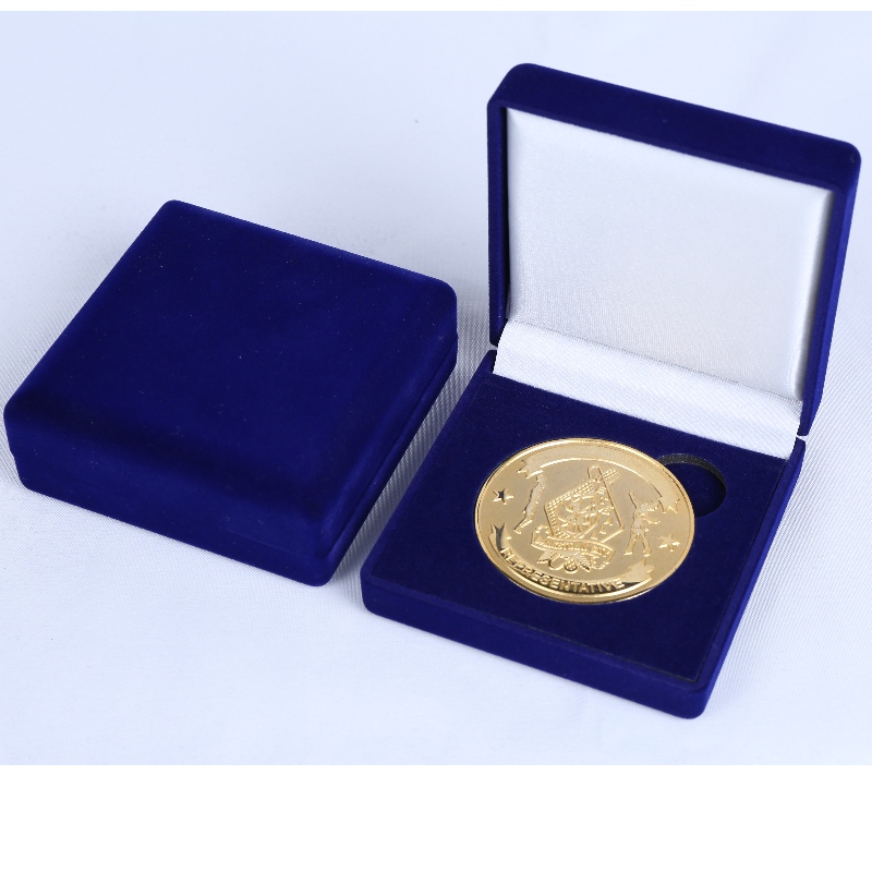 Punkt D-33S Rundform Velvet Box für Münze, Medaille && Abzeichen, mm.80*80*30, Gewichte ca. 65g