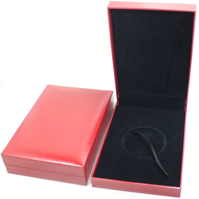 Artikel V-15S Rechteck Kunstleder Papierbox für 75 * 120 mm Medaille, Münze & Abzeichen usw. mm. 97 * 143 * 34, wiegt etwa 170 g