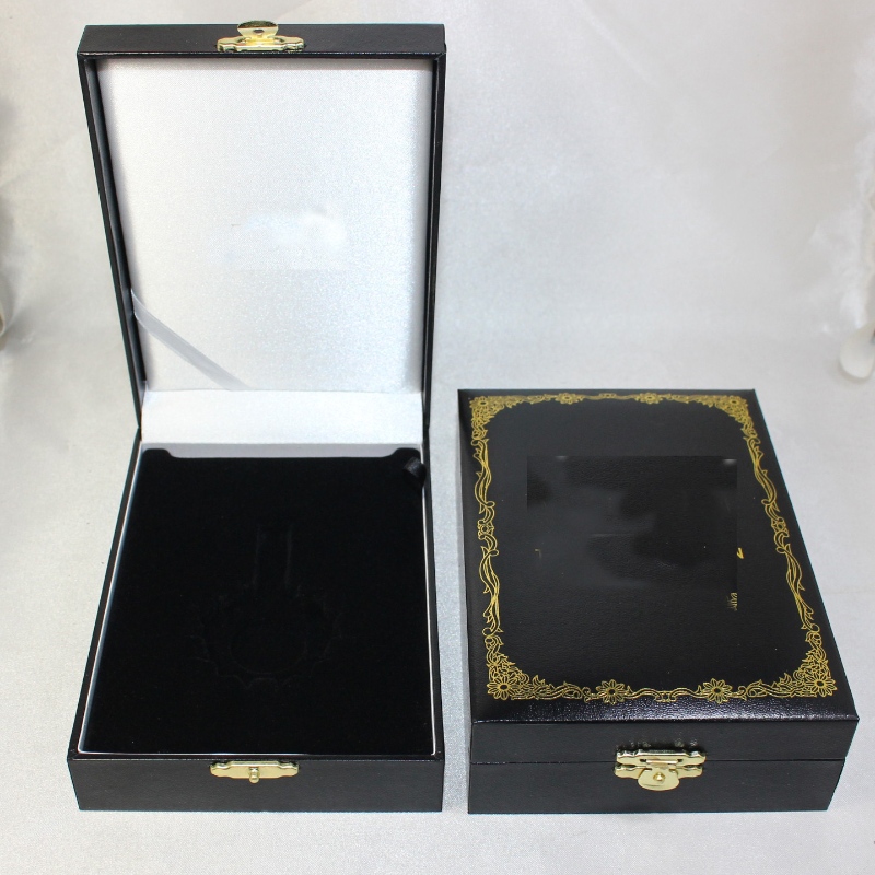 Artikel V-15L Rechteck PU Lederbox für 90*120 mm Medaille, Münze && Abzeichen, etc. mm.110*157*40, Gewichte ca. 185g